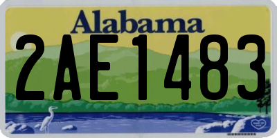 AL license plate 2AE1483