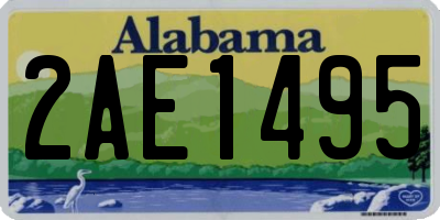 AL license plate 2AE1495