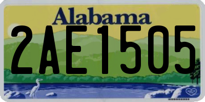 AL license plate 2AE1505