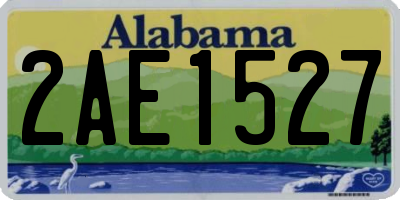 AL license plate 2AE1527