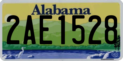 AL license plate 2AE1528
