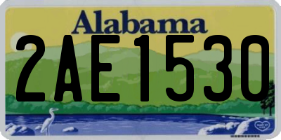 AL license plate 2AE1530