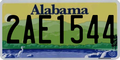 AL license plate 2AE1544