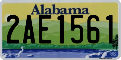 AL license plate 2AE1561