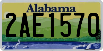 AL license plate 2AE1570