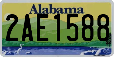 AL license plate 2AE1588