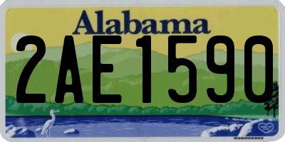 AL license plate 2AE1590