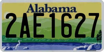 AL license plate 2AE1627