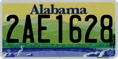 AL license plate 2AE1628