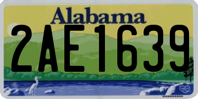 AL license plate 2AE1639