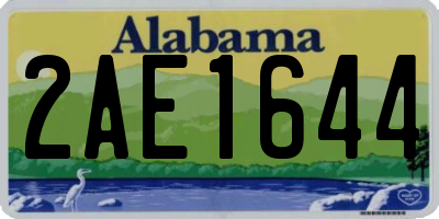 AL license plate 2AE1644