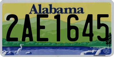 AL license plate 2AE1645