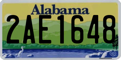 AL license plate 2AE1648