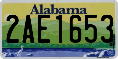 AL license plate 2AE1653