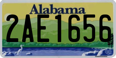 AL license plate 2AE1656