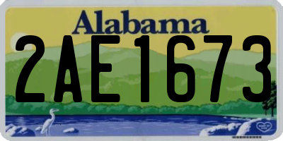 AL license plate 2AE1673