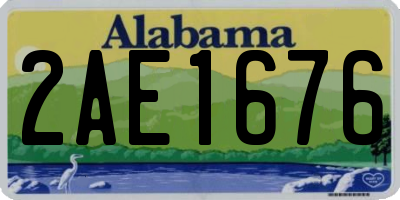 AL license plate 2AE1676