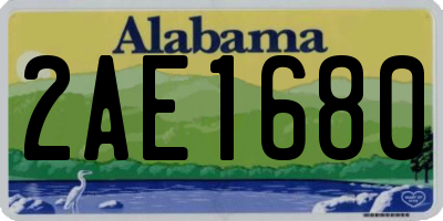 AL license plate 2AE1680