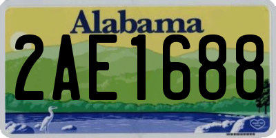AL license plate 2AE1688