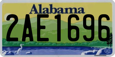 AL license plate 2AE1696