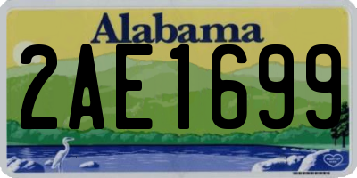 AL license plate 2AE1699