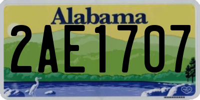 AL license plate 2AE1707