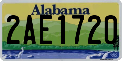 AL license plate 2AE1720