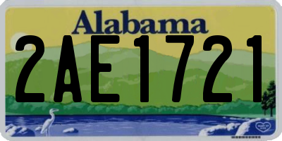 AL license plate 2AE1721