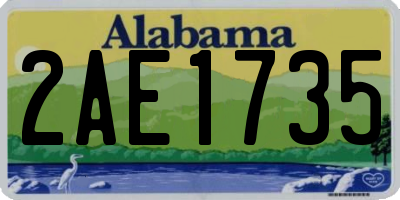 AL license plate 2AE1735
