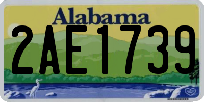 AL license plate 2AE1739