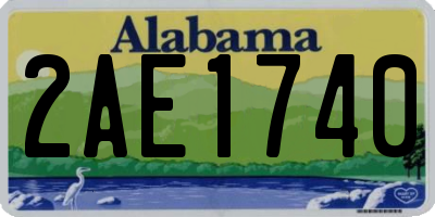 AL license plate 2AE1740