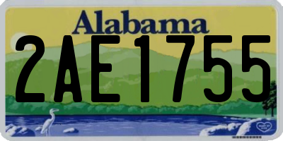 AL license plate 2AE1755
