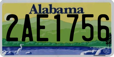 AL license plate 2AE1756