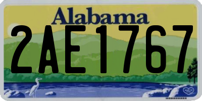 AL license plate 2AE1767