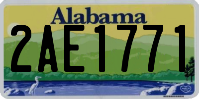 AL license plate 2AE1771