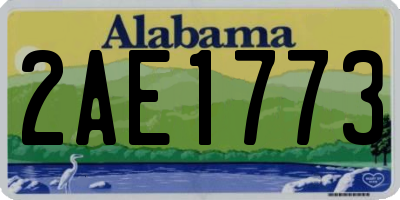 AL license plate 2AE1773