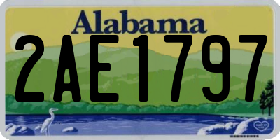 AL license plate 2AE1797