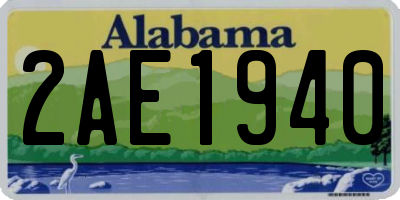 AL license plate 2AE1940