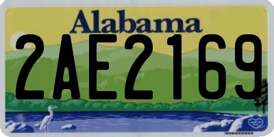 AL license plate 2AE2169