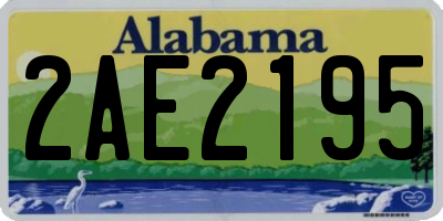 AL license plate 2AE2195