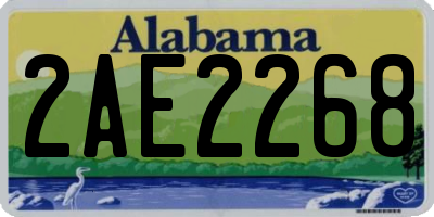 AL license plate 2AE2268