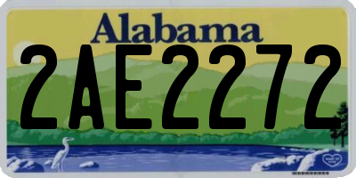 AL license plate 2AE2272