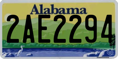 AL license plate 2AE2294