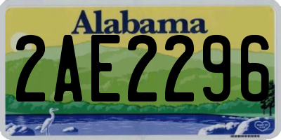 AL license plate 2AE2296