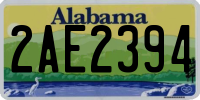 AL license plate 2AE2394
