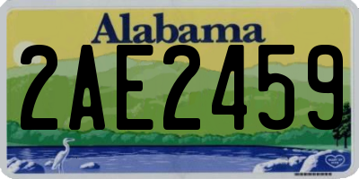 AL license plate 2AE2459