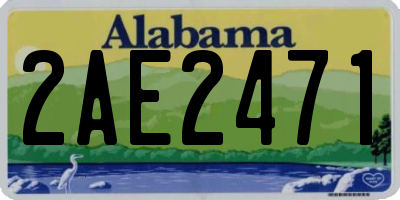 AL license plate 2AE2471