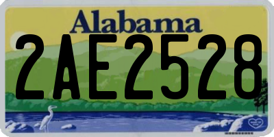 AL license plate 2AE2528
