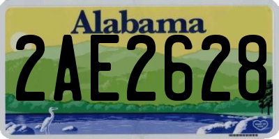 AL license plate 2AE2628