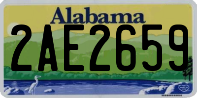 AL license plate 2AE2659